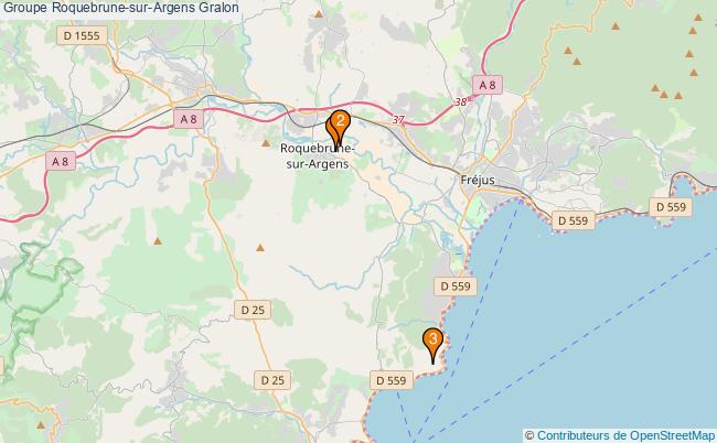 plan Groupe Roquebrune-sur-Argens Associations groupe Roquebrune-sur-Argens : 6 associations