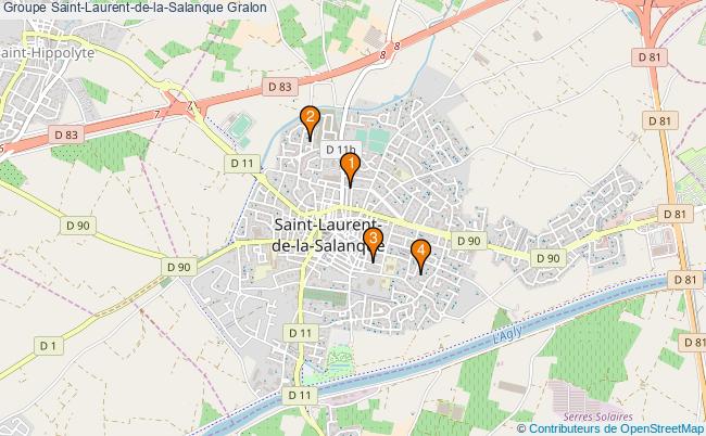 plan Groupe Saint-Laurent-de-la-Salanque Associations groupe Saint-Laurent-de-la-Salanque : 4 associations