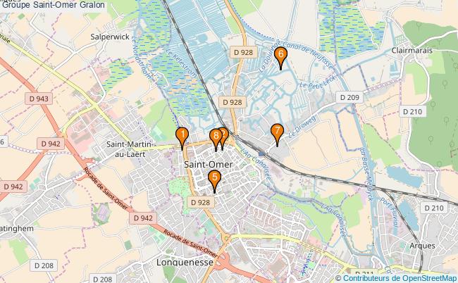 plan Groupe Saint-Omer Associations groupe Saint-Omer : 9 associations