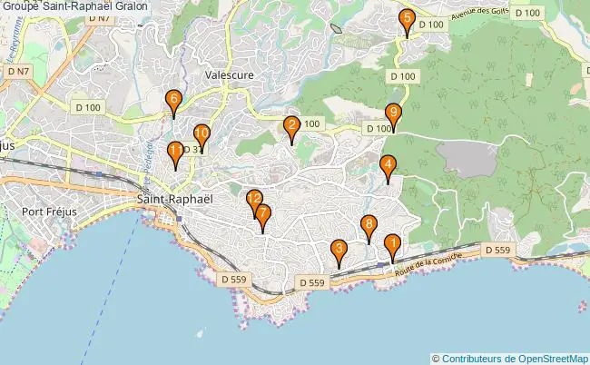 plan Groupe Saint-Raphaël Associations groupe Saint-Raphaël : 16 associations