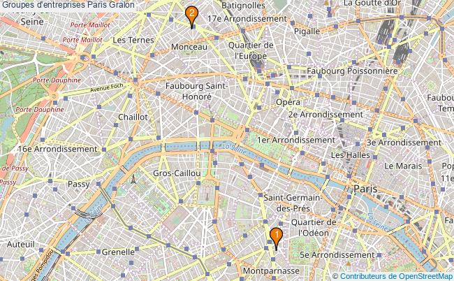 plan Groupes d'entreprises Paris Associations groupes d'entreprises Paris : 3 associations