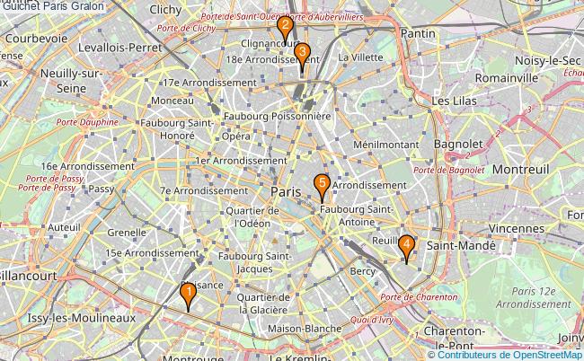 plan Guichet Paris Associations Guichet Paris : 11 associations