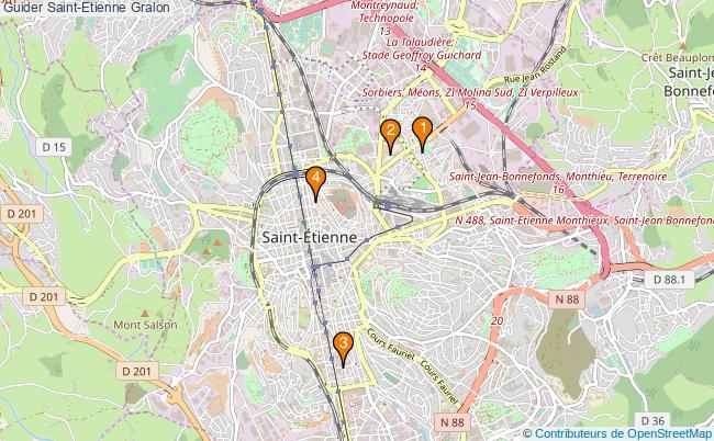 plan Guider Saint-Etienne Associations guider Saint-Etienne : 5 associations