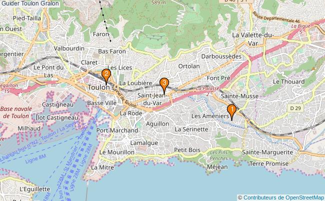 plan Guider Toulon Associations guider Toulon : 3 associations