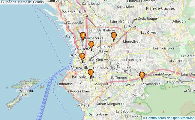 plan Guinéens Marseille Associations guinéens Marseille : 7 associations