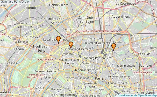 plan Gymnase Paris Associations gymnase Paris : 7 associations