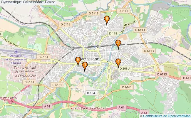 plan Gymnastique Carcassonne Associations gymnastique Carcassonne : 8 associations