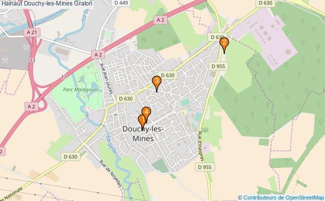 plan Hainaut Douchy-les-Mines Associations Hainaut Douchy-les-Mines : 4 associations