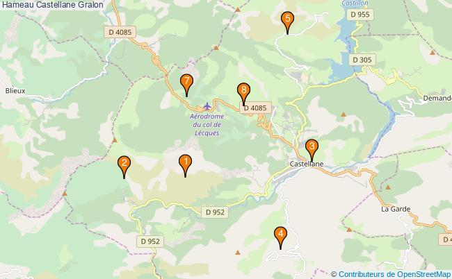 plan Hameau Castellane Associations hameau Castellane : 8 associations