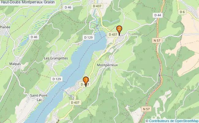 plan Haut-Doubs Montperreux Associations Haut-Doubs Montperreux : 2 associations