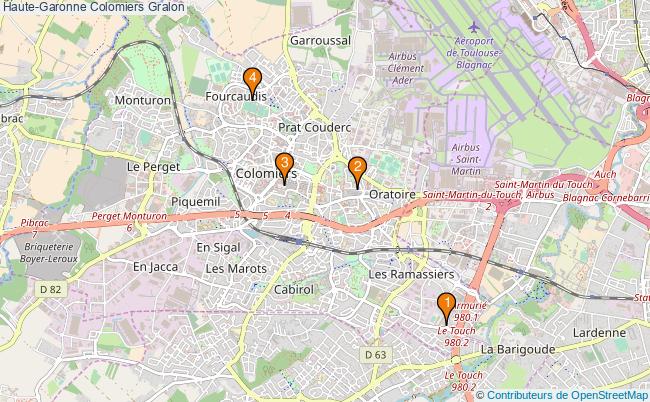 plan Haute-Garonne Colomiers Associations Haute-Garonne Colomiers : 3 associations