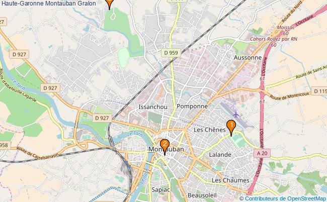 plan Haute-Garonne Montauban Associations Haute-Garonne Montauban : 2 associations