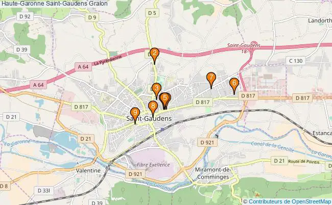 plan Haute-Garonne Saint-Gaudens Associations Haute-Garonne Saint-Gaudens : 10 associations