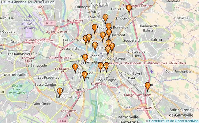 plan Haute-Garonne Toulouse Associations Haute-Garonne Toulouse : 136 associations