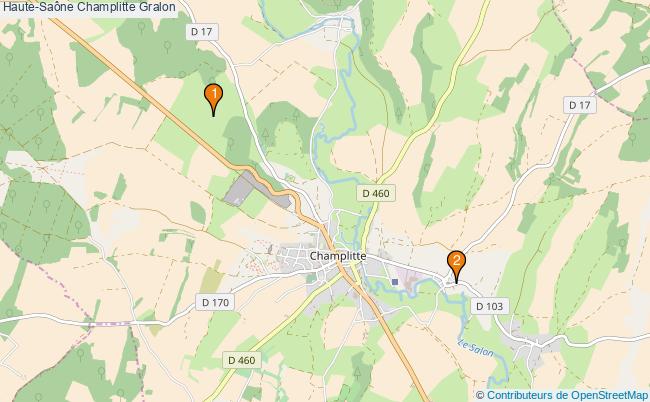 plan Haute-Saône Champlitte Associations Haute-Saône Champlitte : 3 associations