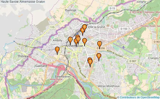 plan Haute-Savoie Annemasse Associations Haute-Savoie Annemasse : 12 associations