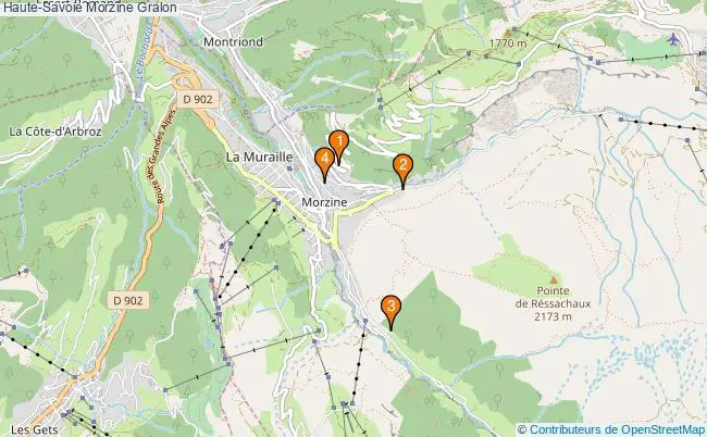 plan Haute-Savoie Morzine Associations Haute-Savoie Morzine : 4 associations