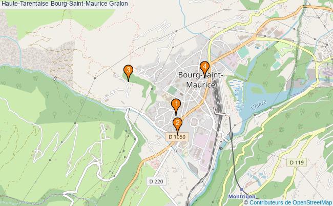 plan Haute-Tarentaise Bourg-Saint-Maurice Associations Haute-Tarentaise Bourg-Saint-Maurice : 2 associations