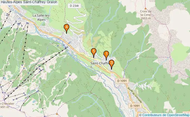 plan Hautes-Alpes Saint-Chaffrey Associations Hautes-Alpes Saint-Chaffrey : 4 associations