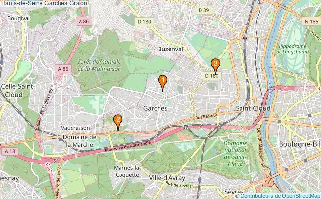 plan Hauts-de-Seine Garches Associations Hauts-de-Seine Garches : 7 associations