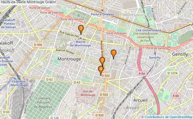 plan Hauts-de-Seine Montrouge Associations Hauts-de-Seine Montrouge : 6 associations