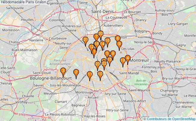 plan Hebdomadaire Paris Associations hebdomadaire Paris : 31 associations