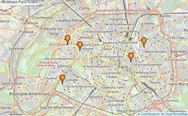 plan Héraldique Paris Associations héraldique Paris : 7 associations