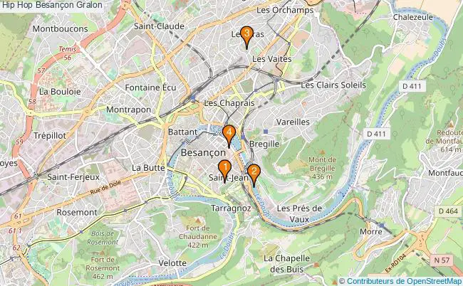 plan Hip Hop Besançon Associations Hip Hop Besançon : 5 associations