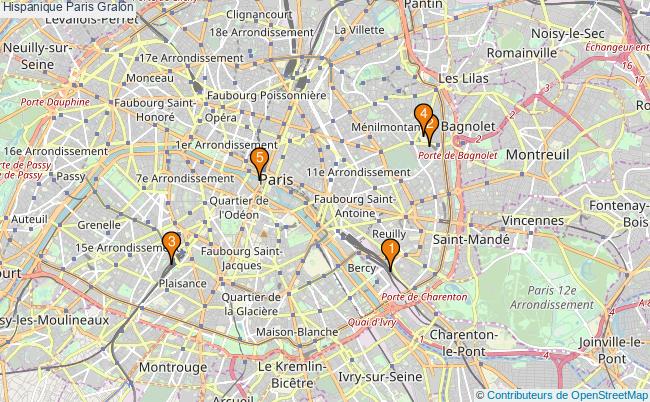 plan Hispanique Paris Associations hispanique Paris : 5 associations