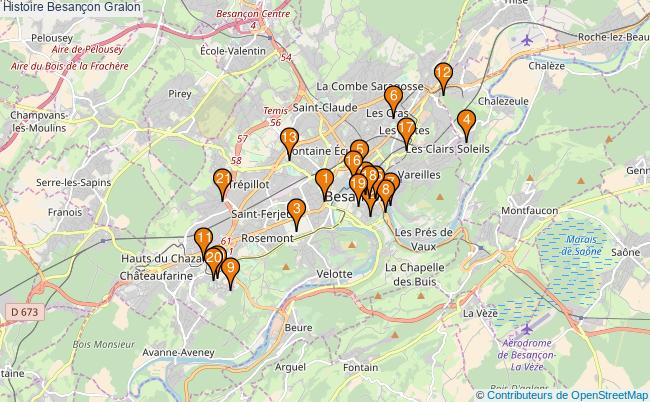 plan Histoire Besançon Associations histoire Besançon : 28 associations