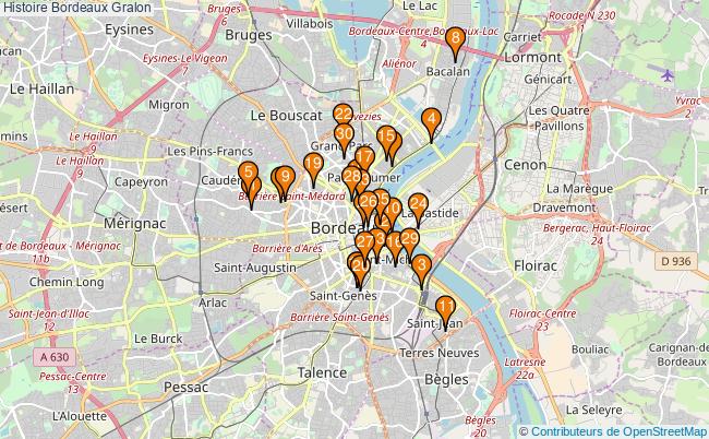 plan Histoire Bordeaux Associations histoire Bordeaux : 82 associations