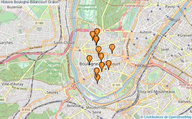 plan Histoire Boulogne-Billancourt Associations histoire Boulogne-Billancourt : 20 associations