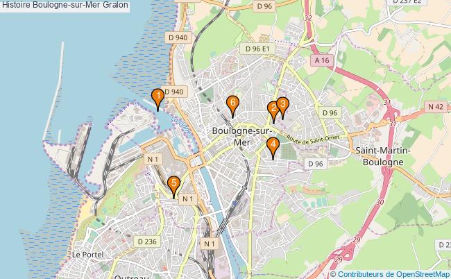 plan Histoire Boulogne-sur-Mer Associations histoire Boulogne-sur-Mer : 13 associations