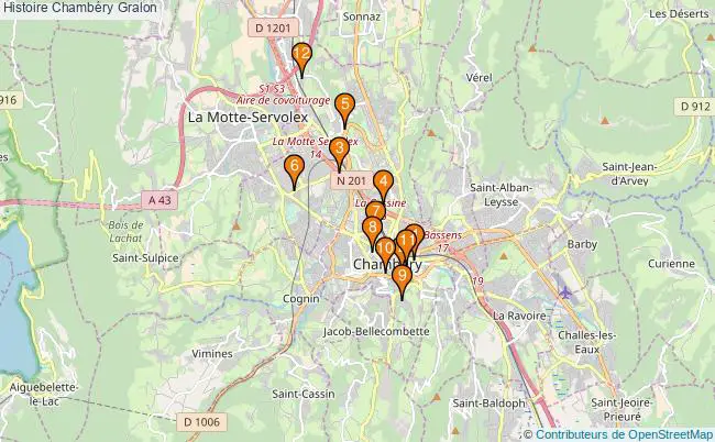 plan Histoire Chambéry Associations histoire Chambéry : 15 associations