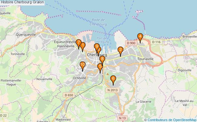plan Histoire Cherbourg Associations histoire Cherbourg : 16 associations