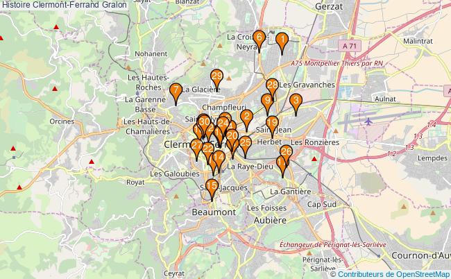 plan Histoire Clermont-Ferrand Associations histoire Clermont-Ferrand : 36 associations