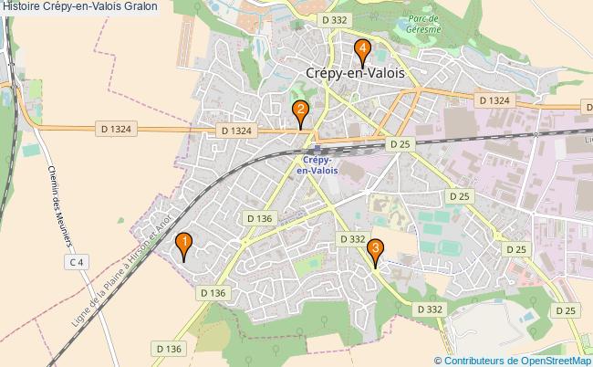 plan Histoire Crépy-en-Valois Associations histoire Crépy-en-Valois : 4 associations