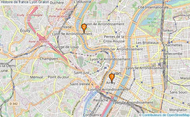 plan Histoire de france Lyon Associations histoire de france Lyon : 2 associations