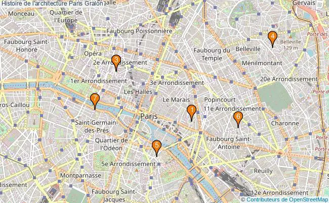 plan Histoire de l'architecture Paris Associations histoire de l'architecture Paris : 7 associations