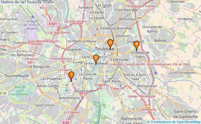 plan Histoire de l'art Toulouse Associations histoire de l'art Toulouse : 5 associations