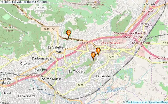 plan Histoire La Valette-du-Var Associations histoire La Valette-du-Var : 3 associations