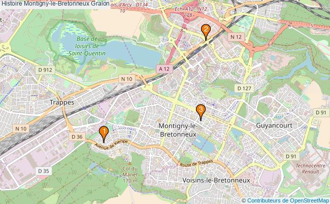 plan Histoire Montigny-le-Bretonneux Associations histoire Montigny-le-Bretonneux : 5 associations