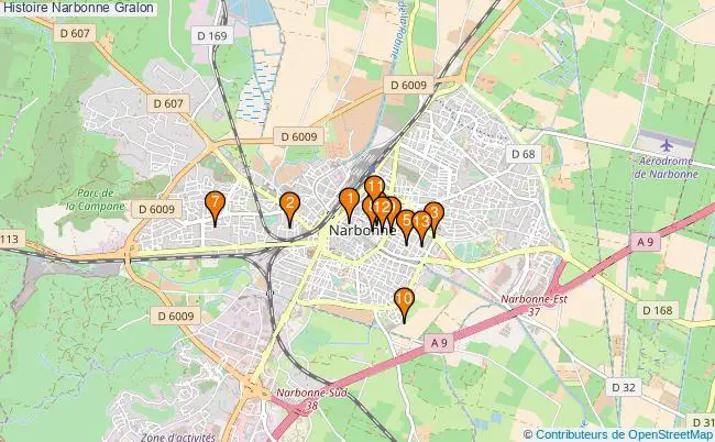 plan Histoire Narbonne Associations histoire Narbonne : 16 associations