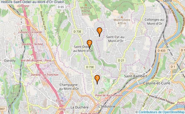 plan Histoire Saint-Didier-au-Mont-d'Or Associations histoire Saint-Didier-au-Mont-d'Or : 3 associations