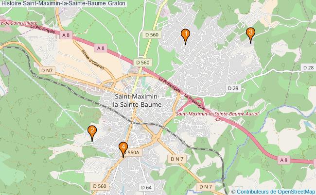 plan Histoire Saint-Maximin-la-Sainte-Baume Associations histoire Saint-Maximin-la-Sainte-Baume : 5 associations
