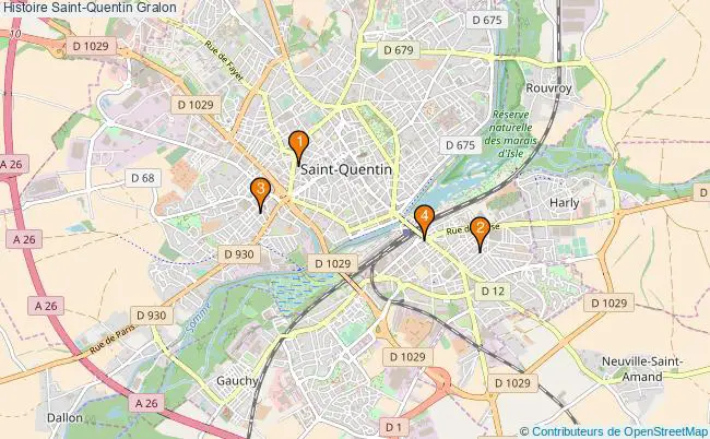 plan Histoire Saint-Quentin Associations histoire Saint-Quentin : 5 associations
