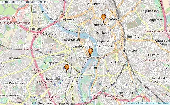 plan Histoire sociale Toulouse Associations histoire sociale Toulouse : 4 associations