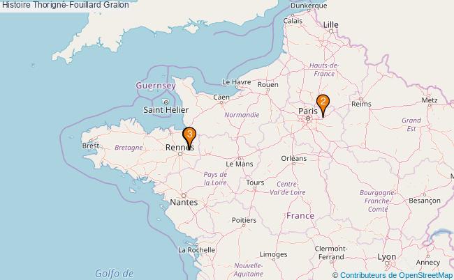 plan Histoire Thorigné-Fouillard Associations histoire Thorigné-Fouillard : 4 associations