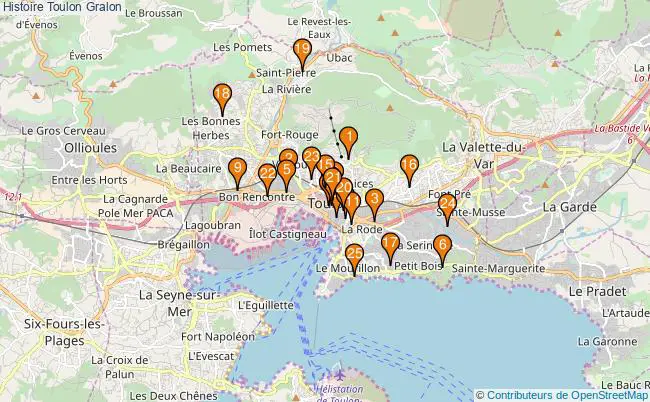 plan Histoire Toulon Associations histoire Toulon : 34 associations