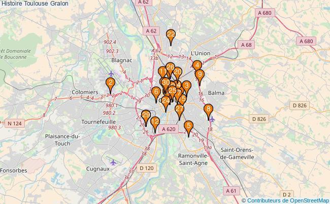 plan Histoire Toulouse Associations histoire Toulouse : 115 associations